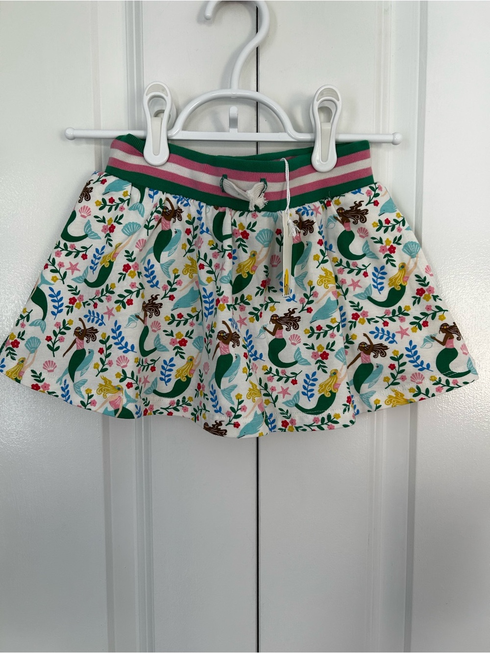 Mini Boden girls 2-3 year mermaid skort NWT floral underwater
